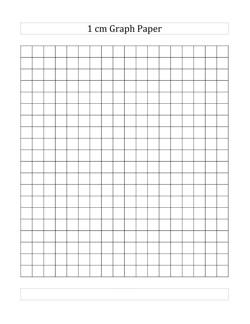 What Is 1 Cm Graph Paper