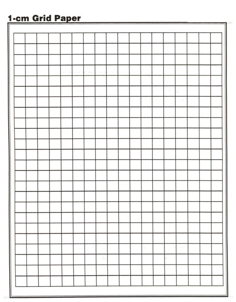 Main - Black 1 CM Isometric Dot Paper Template PDF