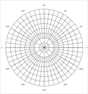 Free Circular Graph Paper Printable PDF Template – Get Graph Paper