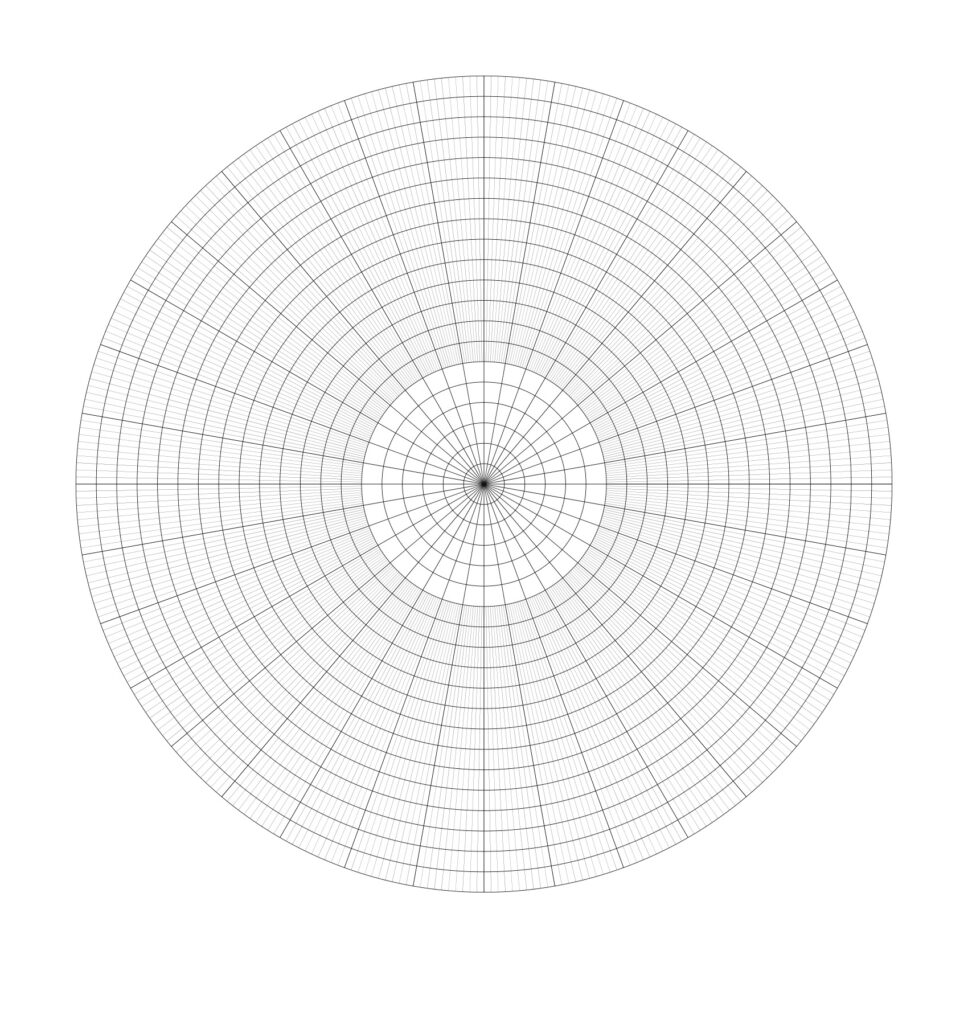 Printable Circular Graph Paper