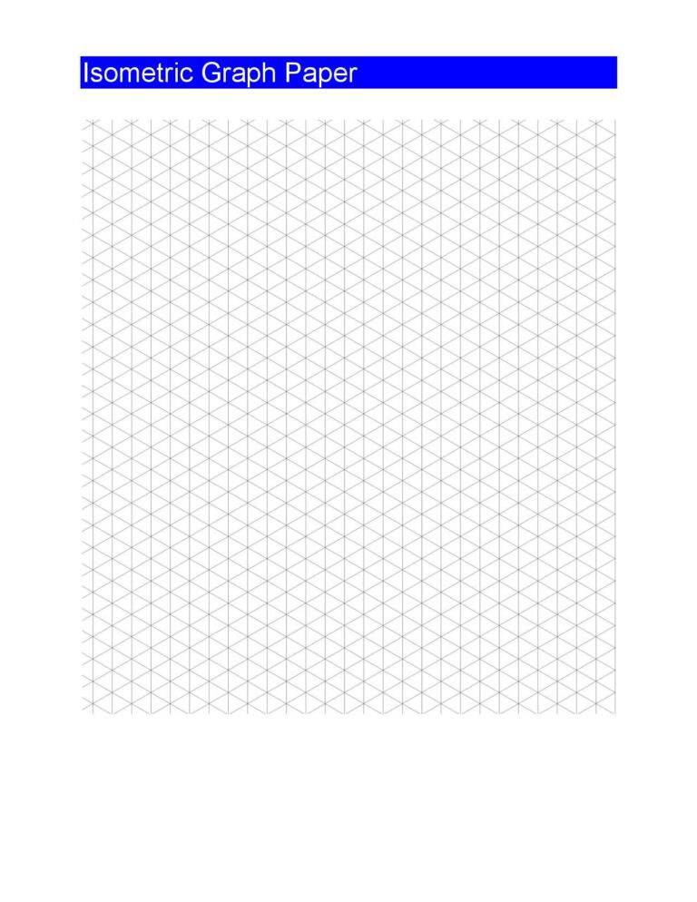 Printable Isometric Graph Paper Free Online – Get Graph Paper