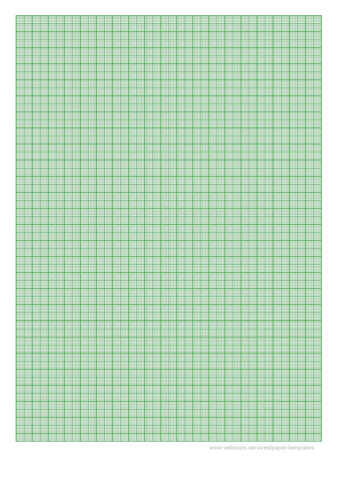 Green Graph Paper Printable PDF | 1mm, 2mm, A4 Grid Size – Get Graph Paper