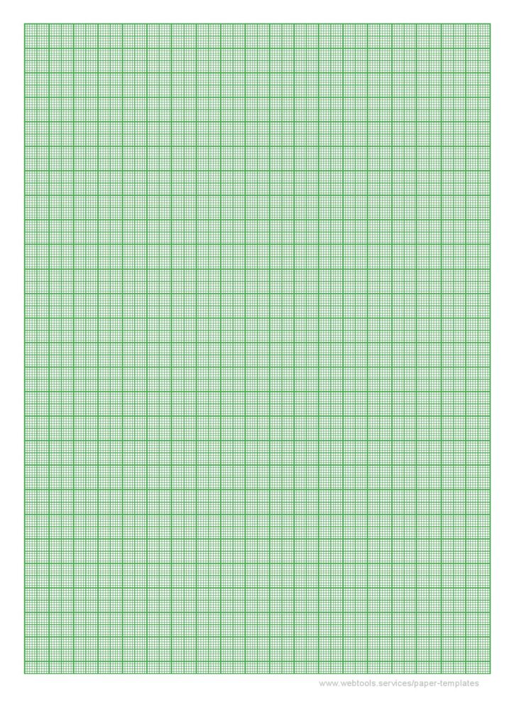 1 mm Graph Paper Green PDF