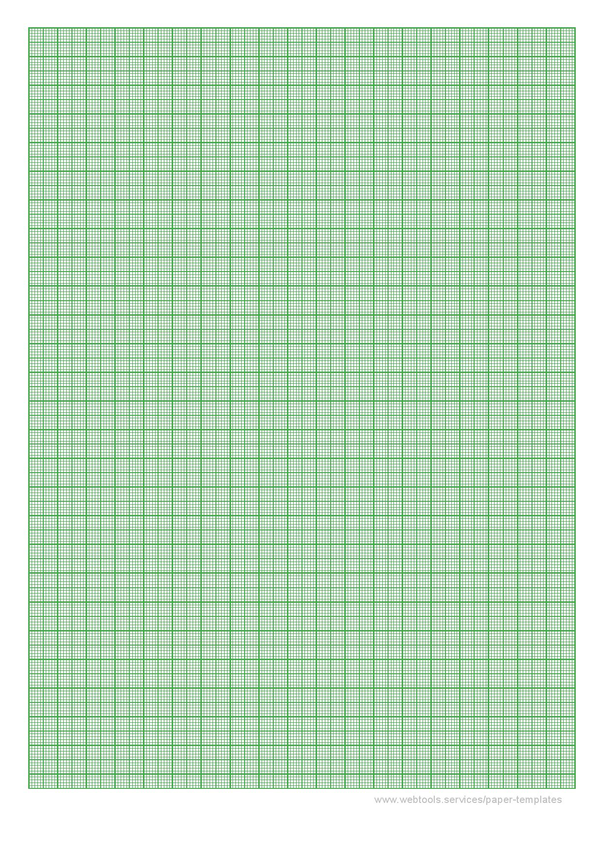 Green Graph Paper Printable Pdf 1mm 2mm A4 Grid Size Get Graph Paper 4931