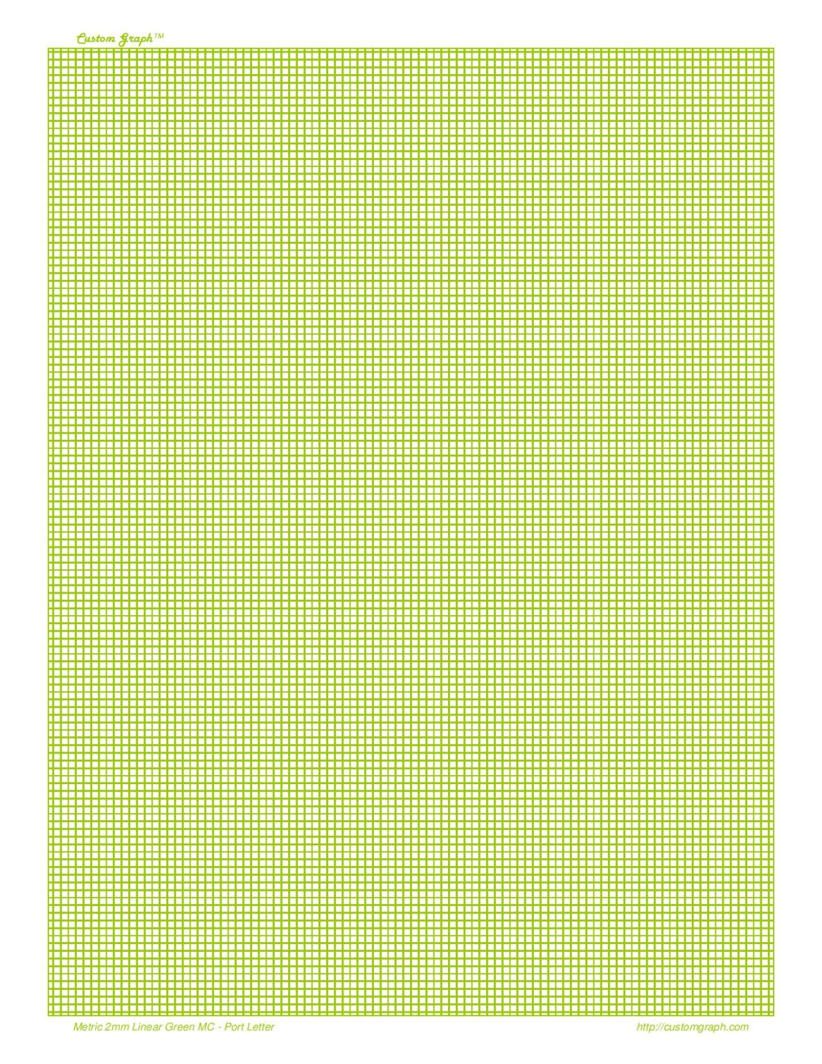 Green Graph Paper Printable PDF 1mm, 2mm, A4 Grid Size Get Graph Paper