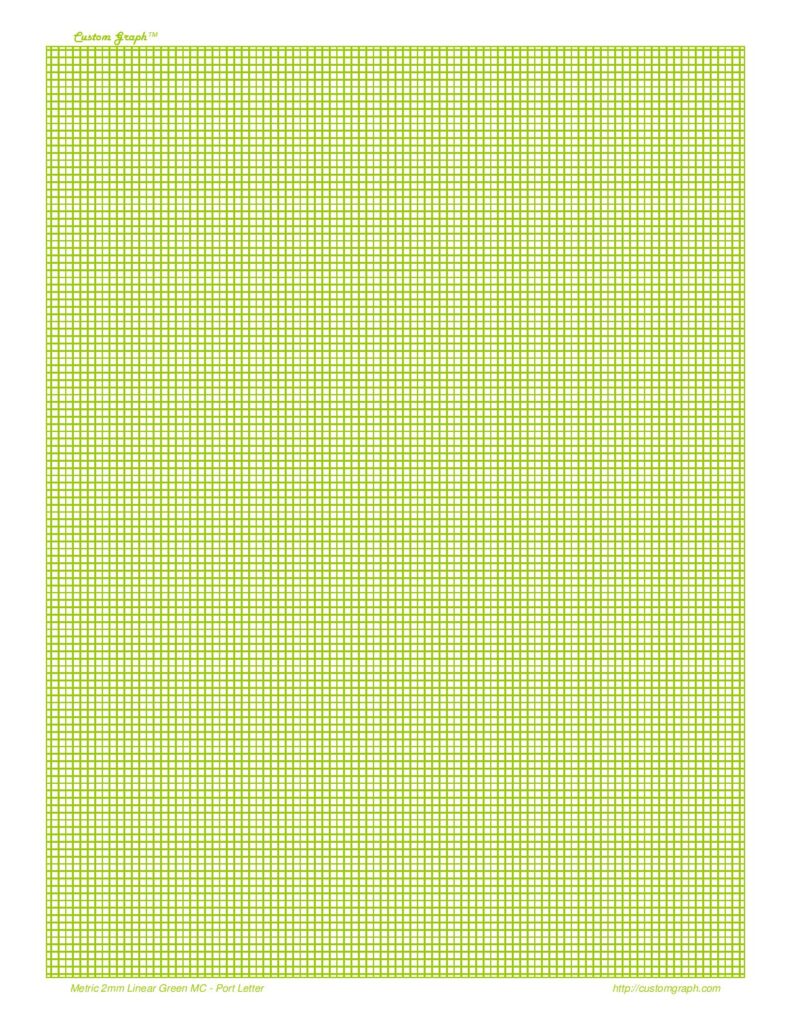 2mm Graph Paper Green