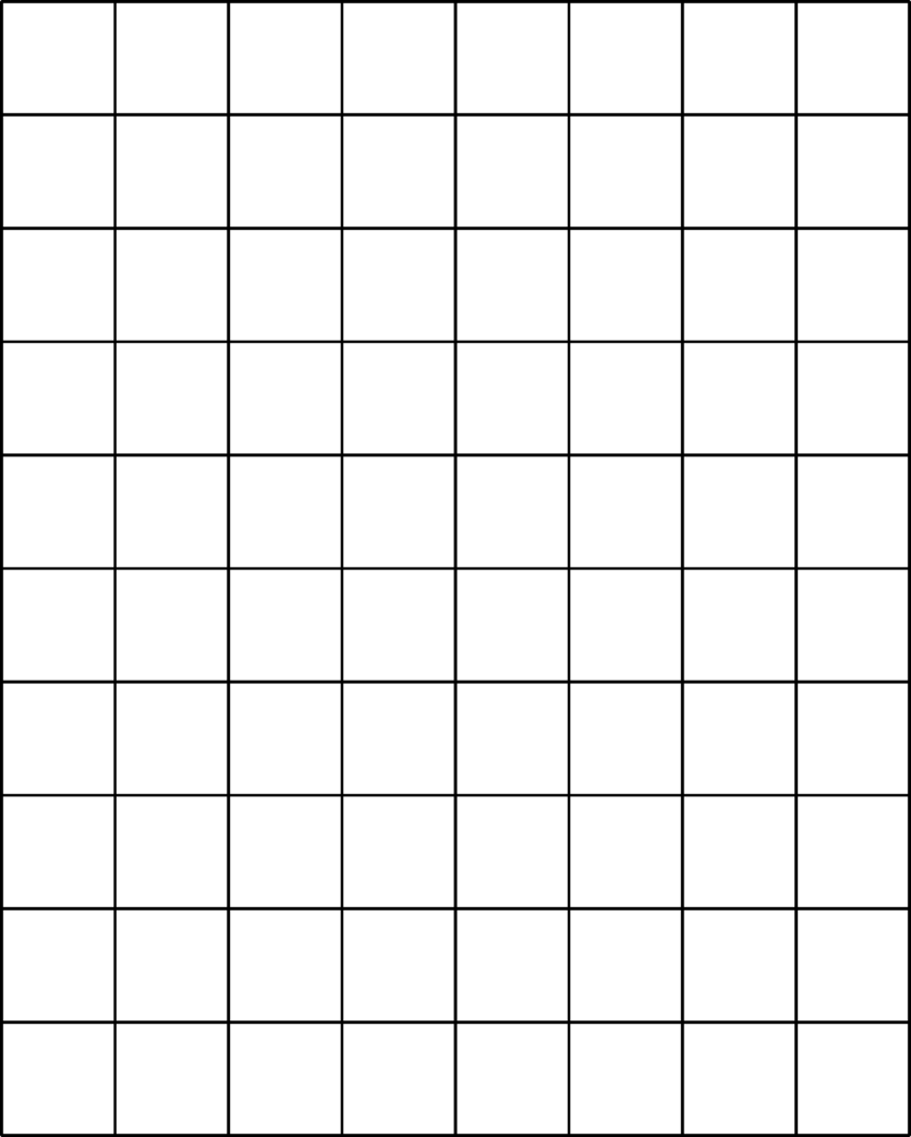 1 Inch Printable Graph Paper