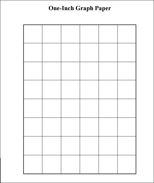 Printable 1 Inch Graph Paper