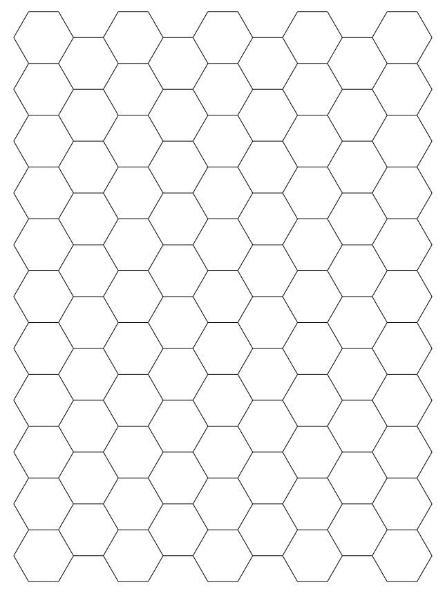 Hexagonal Graph Paper