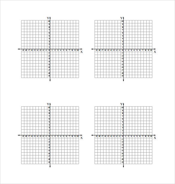 Printable Graph Paper with Axis and Numbers PDF