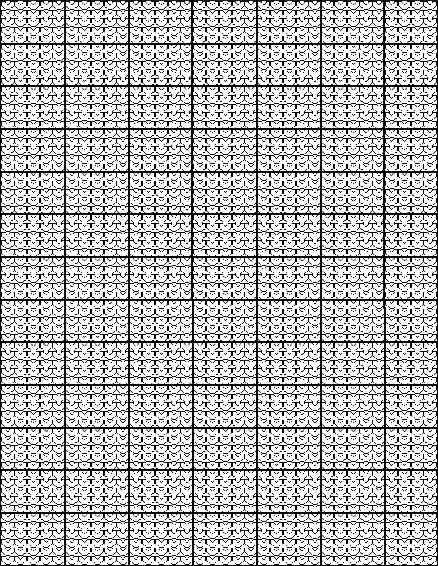 Graph Paper for Crochet Patterns