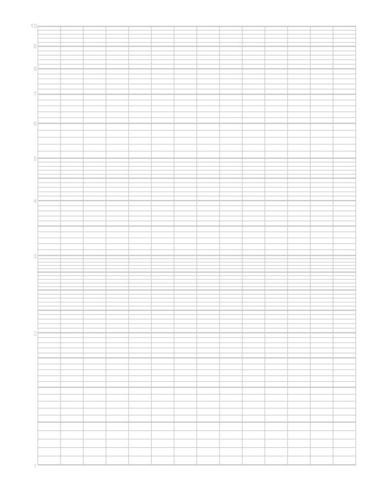 Log Graph Paper Template